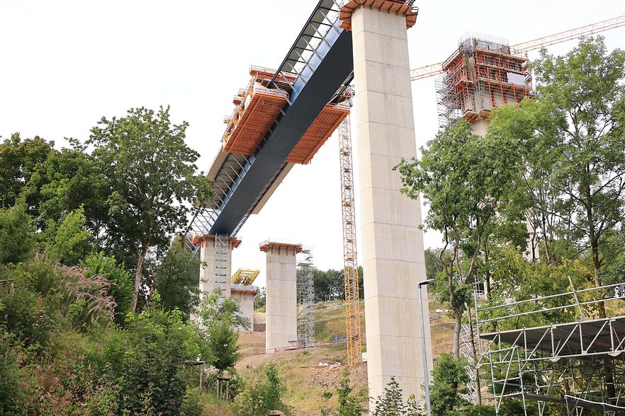 Neubau der Rahmedetalbr&uuml;cke bei L&uuml;denscheid im Sauerland